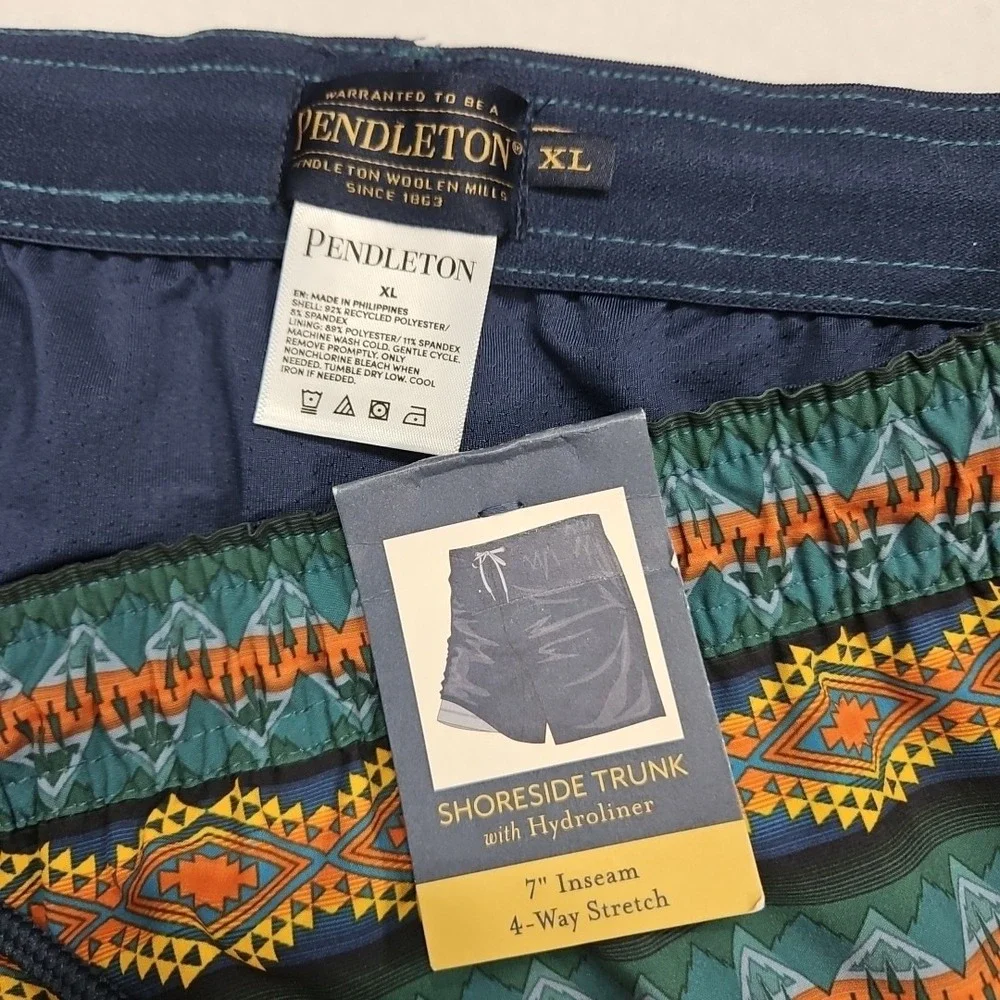 Pendleton Shoreside Hybrid Swim Trunks Mens XL Lined Stretch UPF 50+ 7